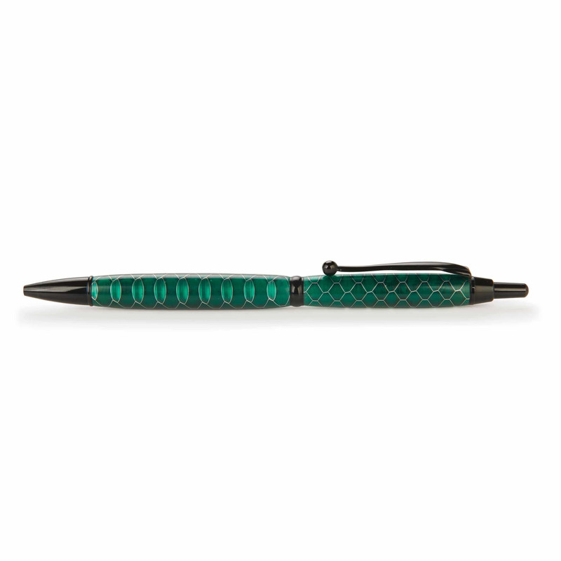 7 mm Slim Style Schmidt Click Mechanism Ballpoint Pen Kit - Finish:Black Chrome
